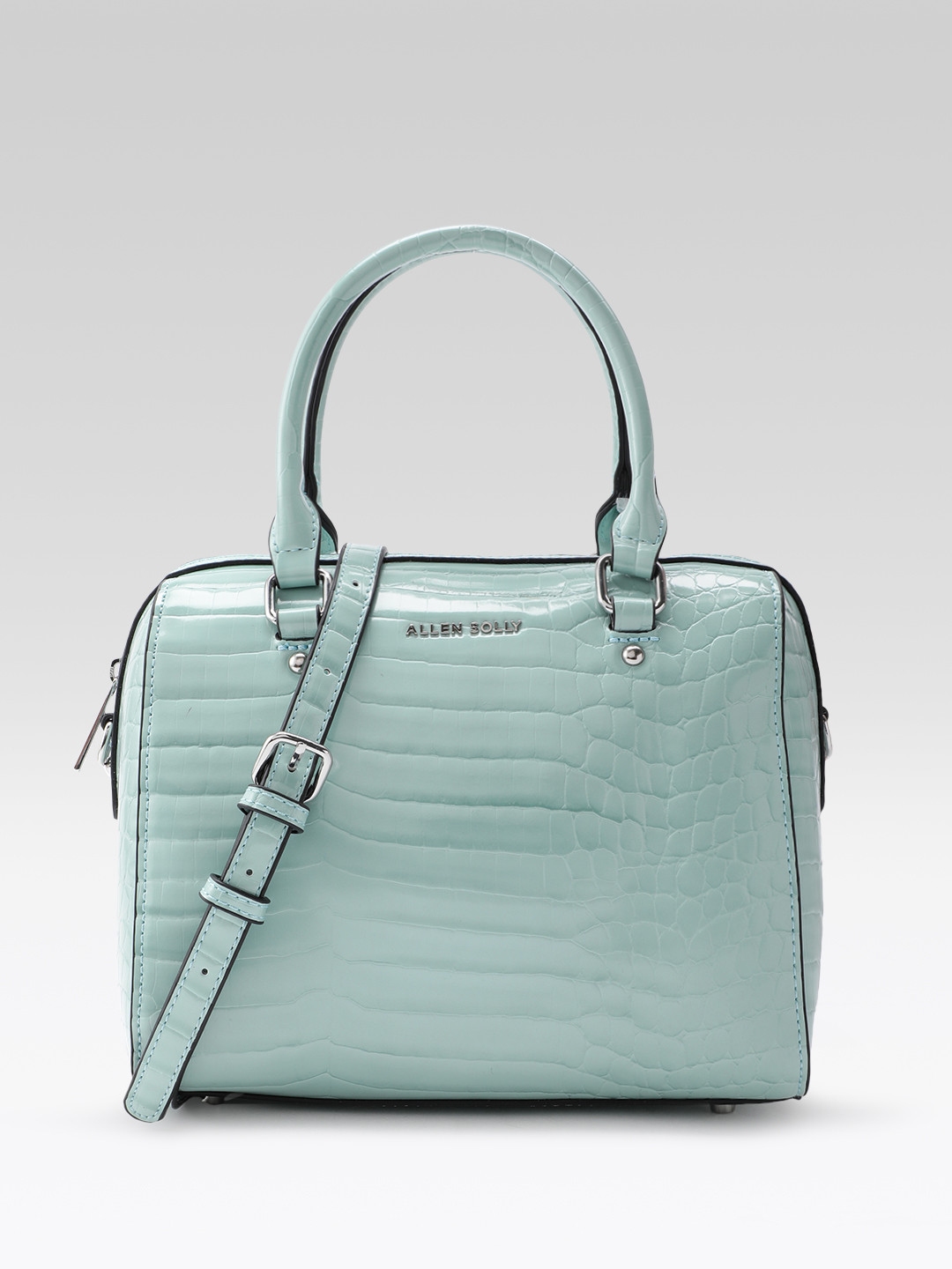 Allen Solly Croc-Textured Structured Handheld Bag