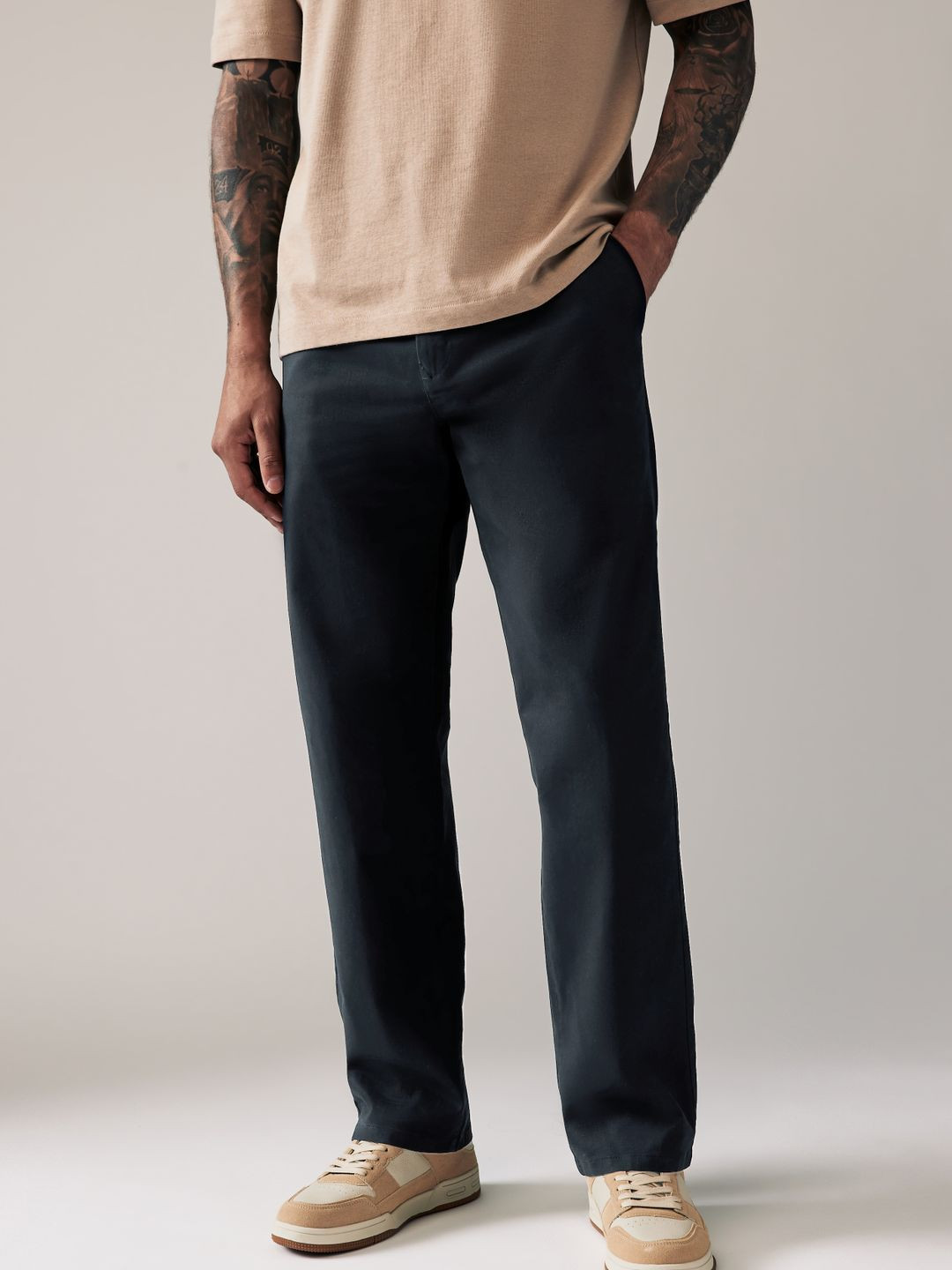NEXT Men Relaxed Fit Trousers