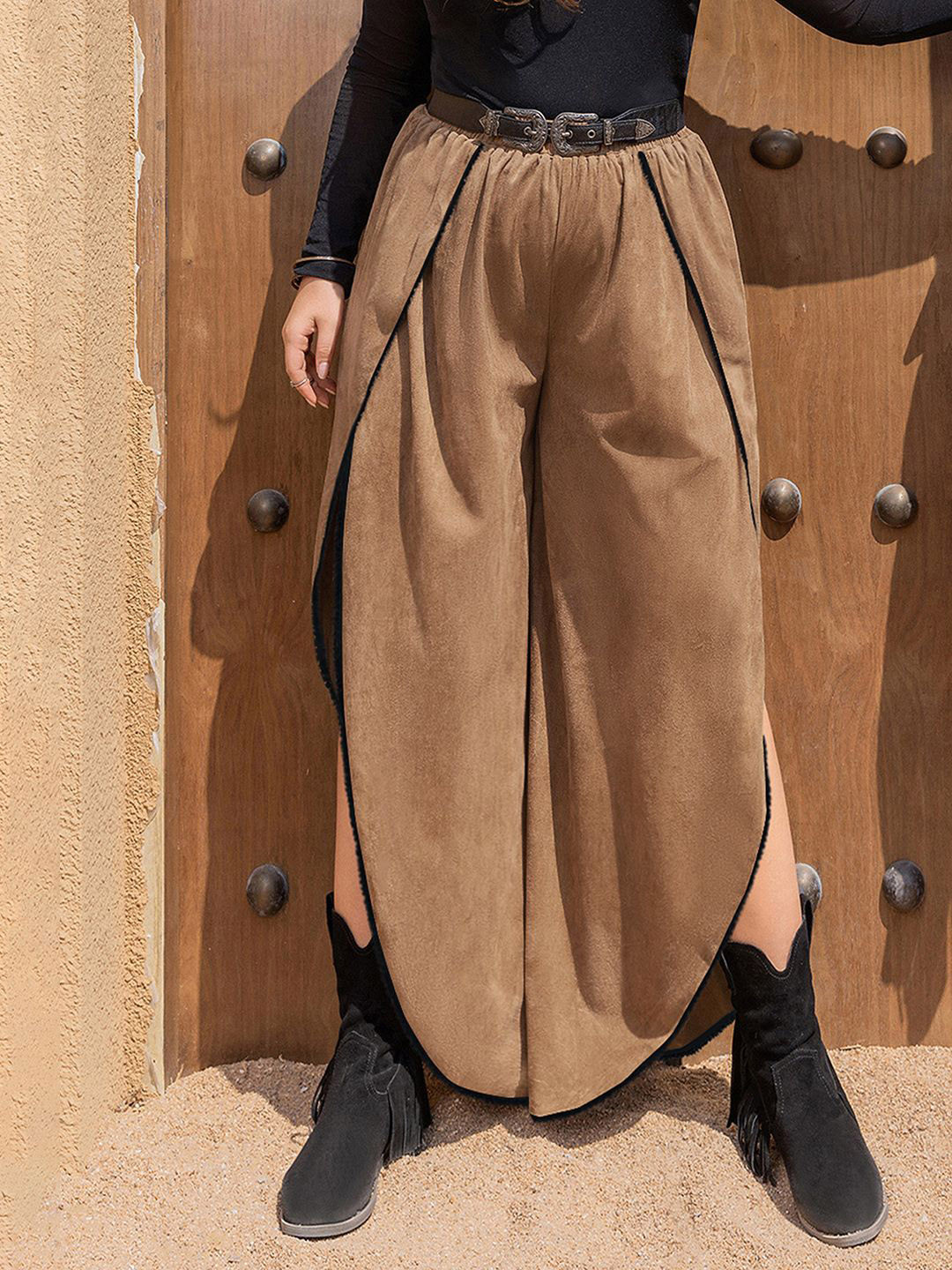JC Mode Women Slit Parallel Trousers