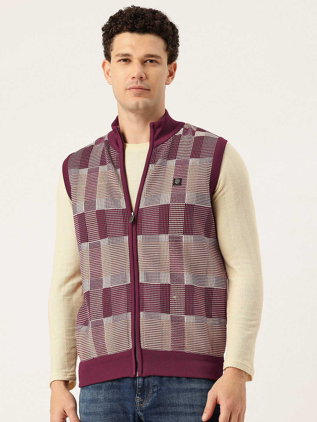 Monte Carlo Checked Cardigan