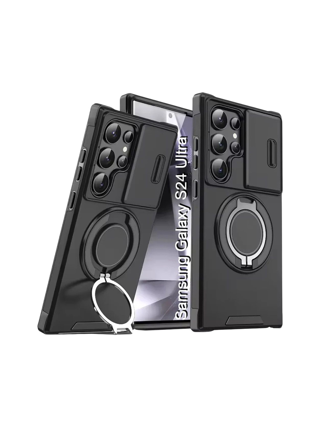 Luxury Kase Shockproof Samsung Galaxy S24 Ultra 5G Magnetic Case With Slide Camera Cover