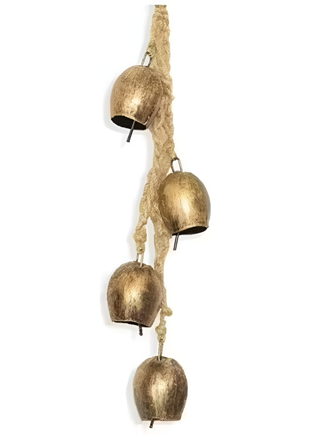 DULI Beige Wall Hanging Windchime With Hanging Cowbells