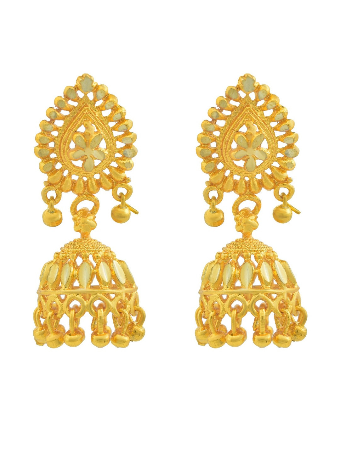 Gold plated Small sober and cute Jhumki Women Traditional