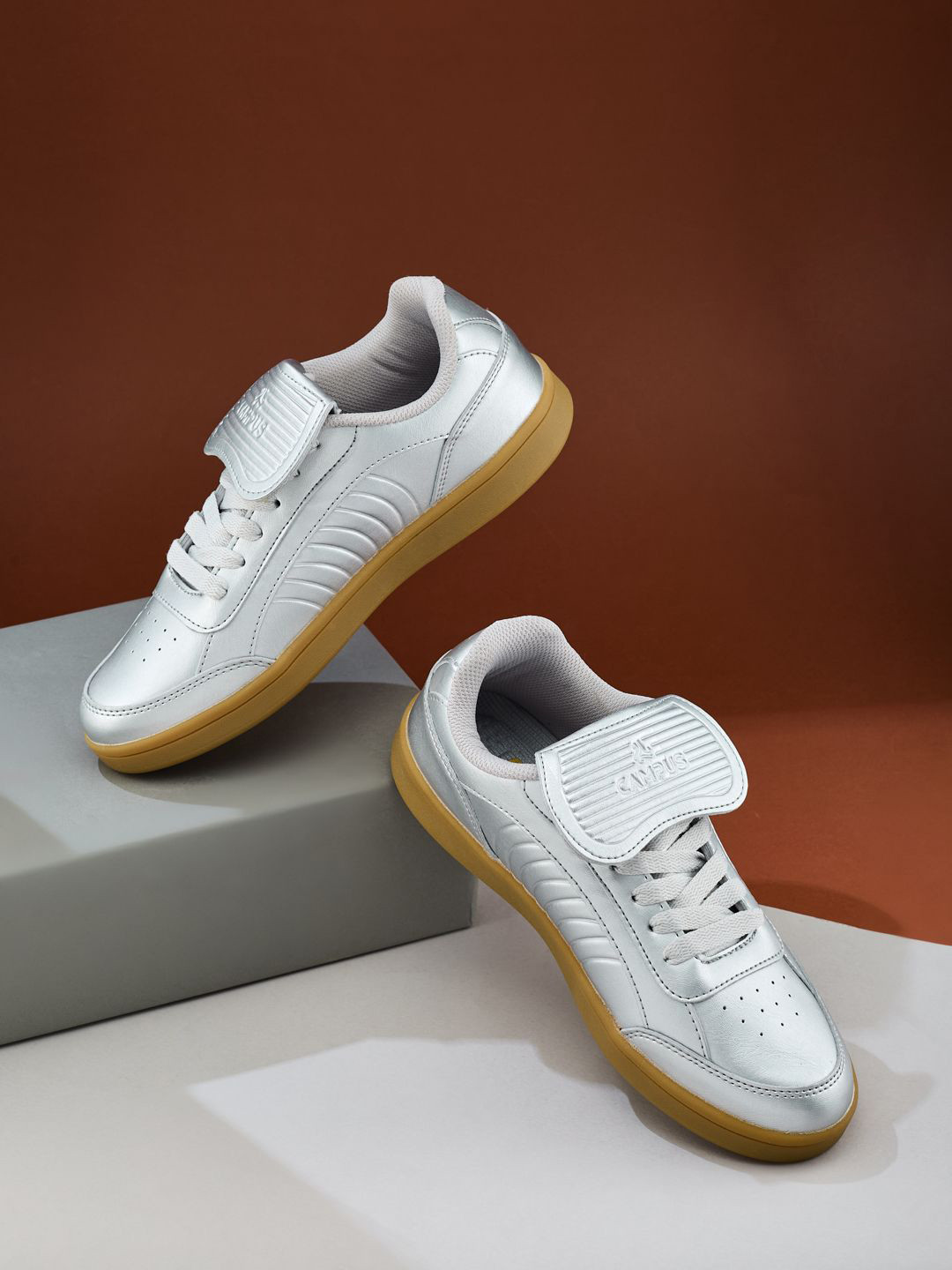 Campus JACE Women Colourblocked PU Sneakers