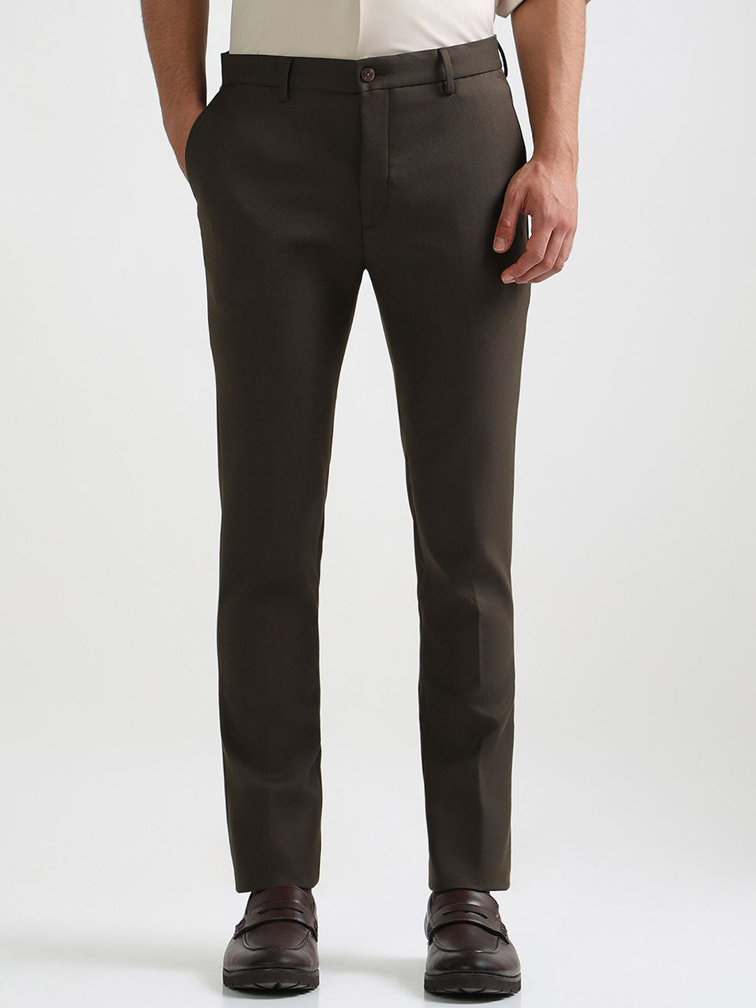 Arrow New York Men Super Slim Fit Fotmal Trousers