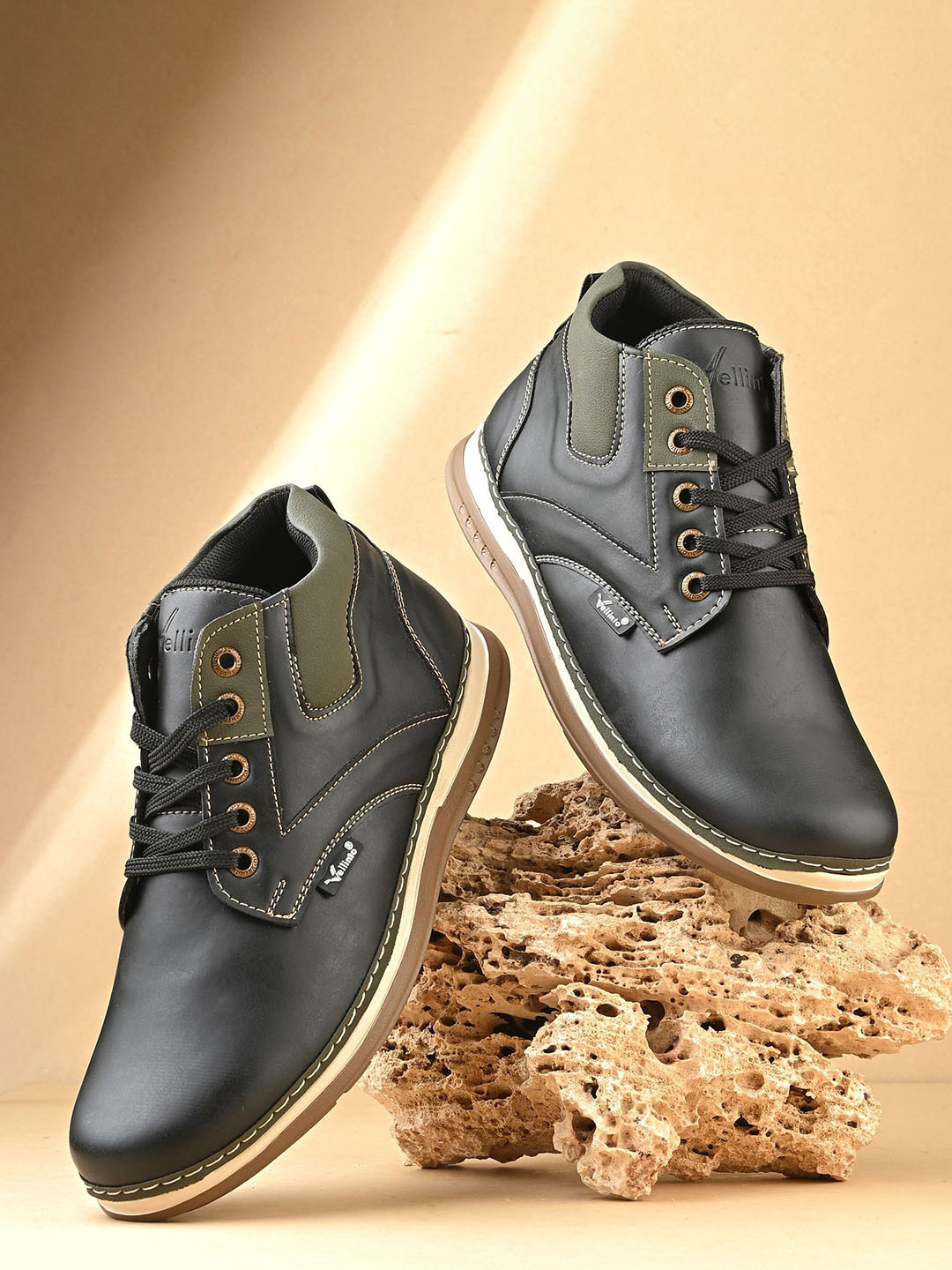 Vellinto Coloublocked Casual Regular Boots
