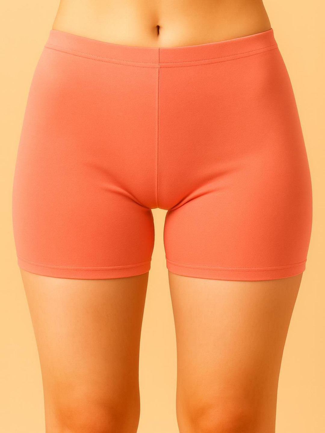 ULLAS High Coverage Antimicrobial Stretchable Cotton Boyshort US2 SBT-33 Peach XS-1-Peach