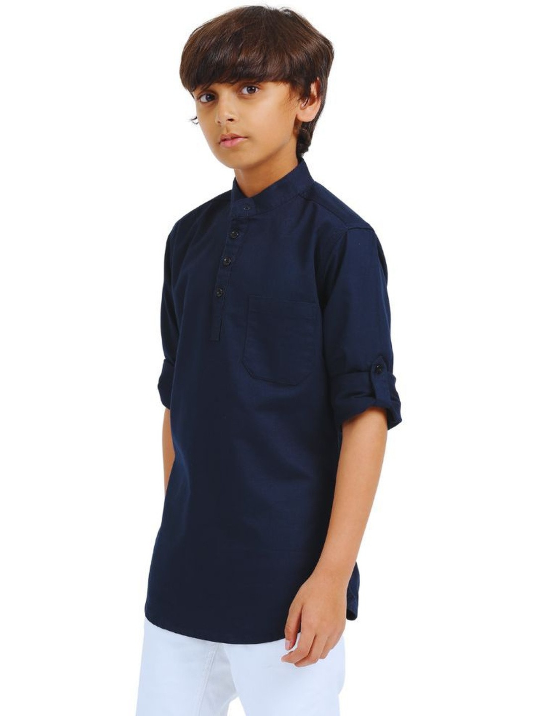 Rocket Science Kids-Boys Navy Blue Kurtas