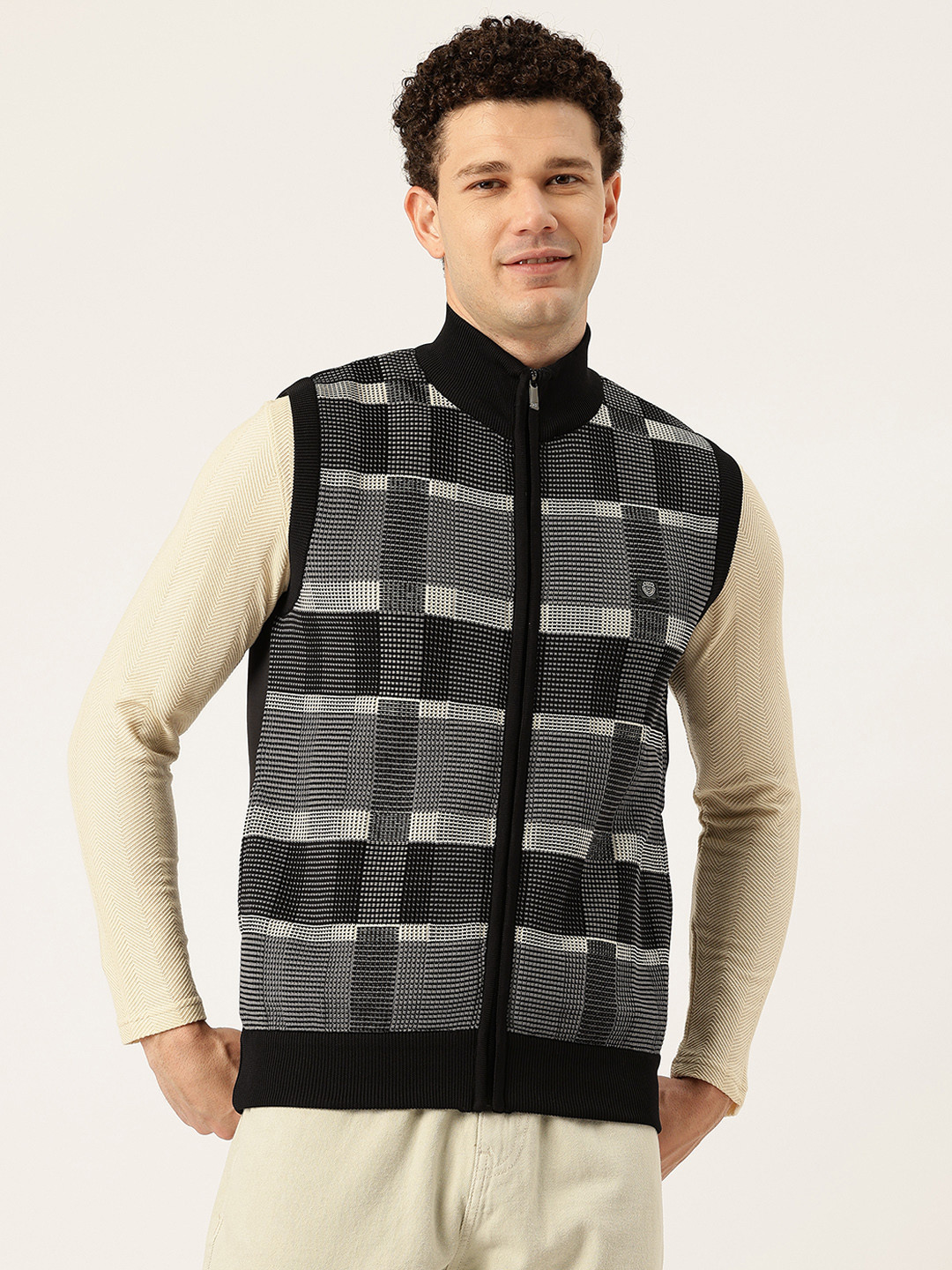 Monte Carlo Checked Cardigan