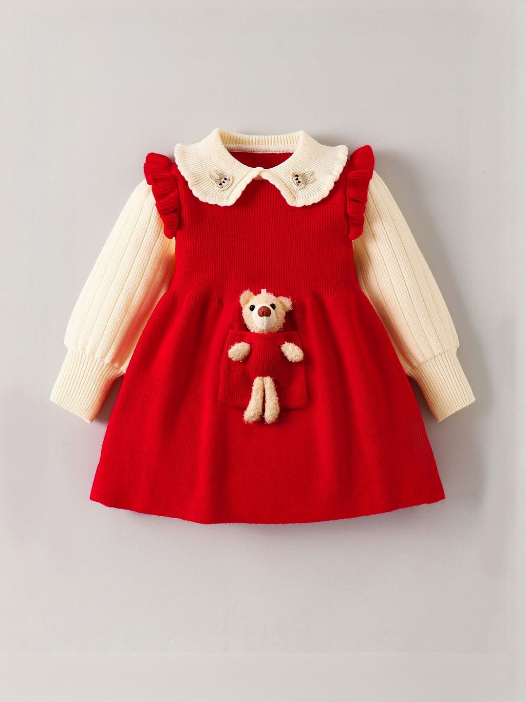 Teddy Bear Peter Pan Collar Dress
