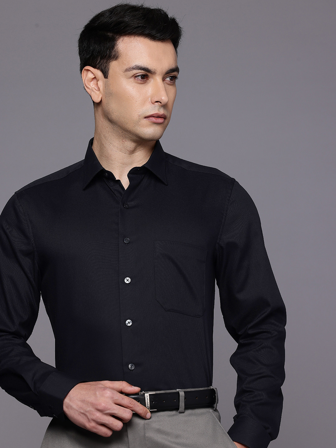 Louis Philippe Pure Cotton Slim Fit Formal Shirt