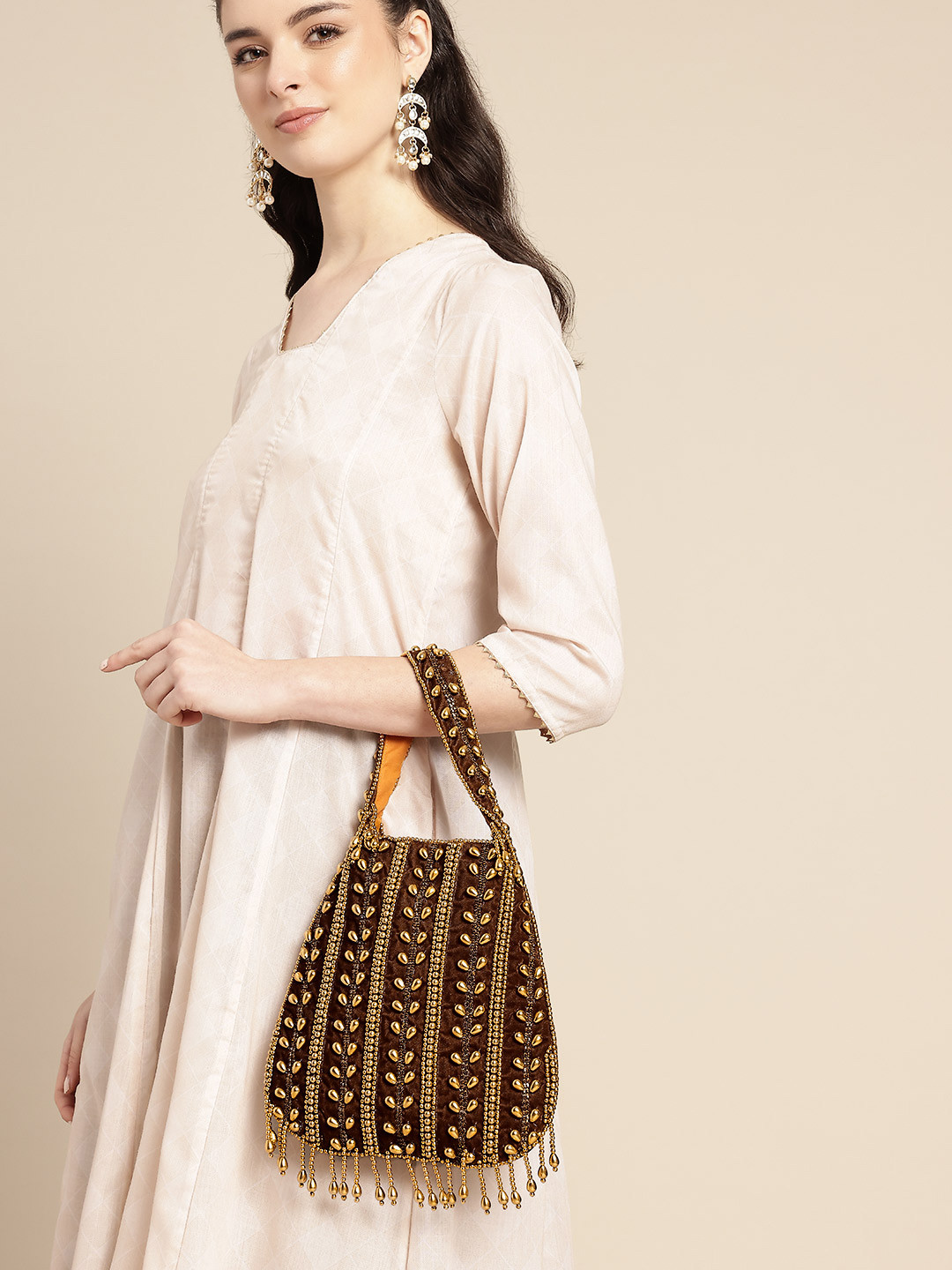 Anouk Bead Embellished Party Purse