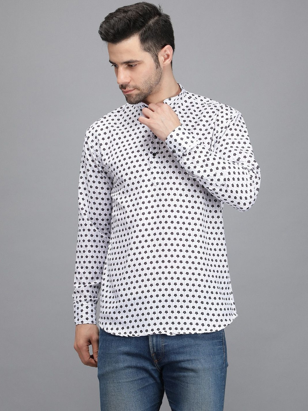 Acnos Men Black Kurtas