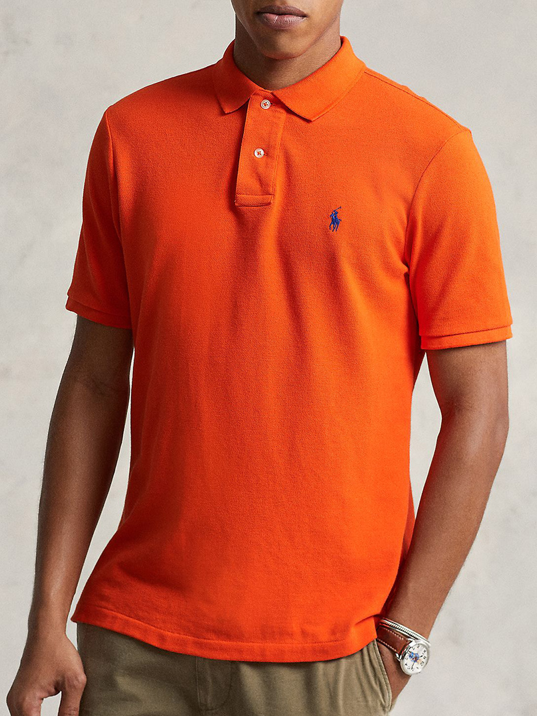 Polo Ralph Lauren The Iconic Mesh Polo Collar Pure Cotton T-Shirt