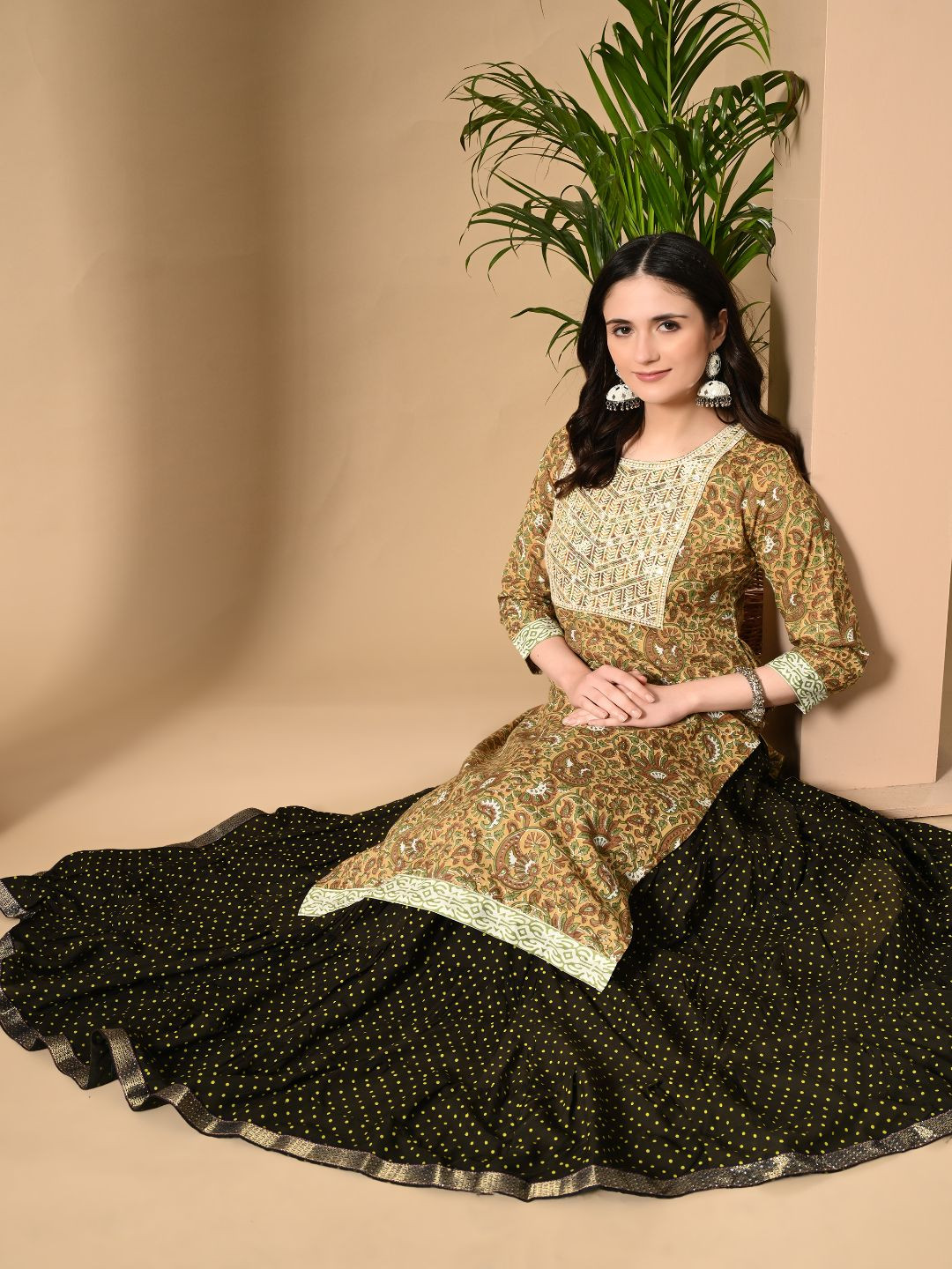 ftDiva Women Ethnic Motifs Printed Cotton Kurta