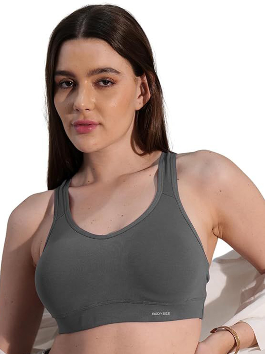 BODYSIZE Full Coverage Heavily Padded Sports Bra