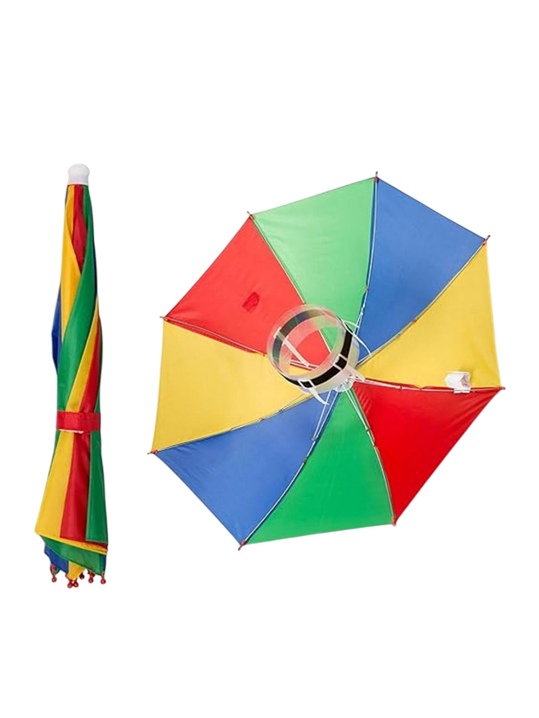 Infispace Colourblocked Manual Non-Foldable Umbrella