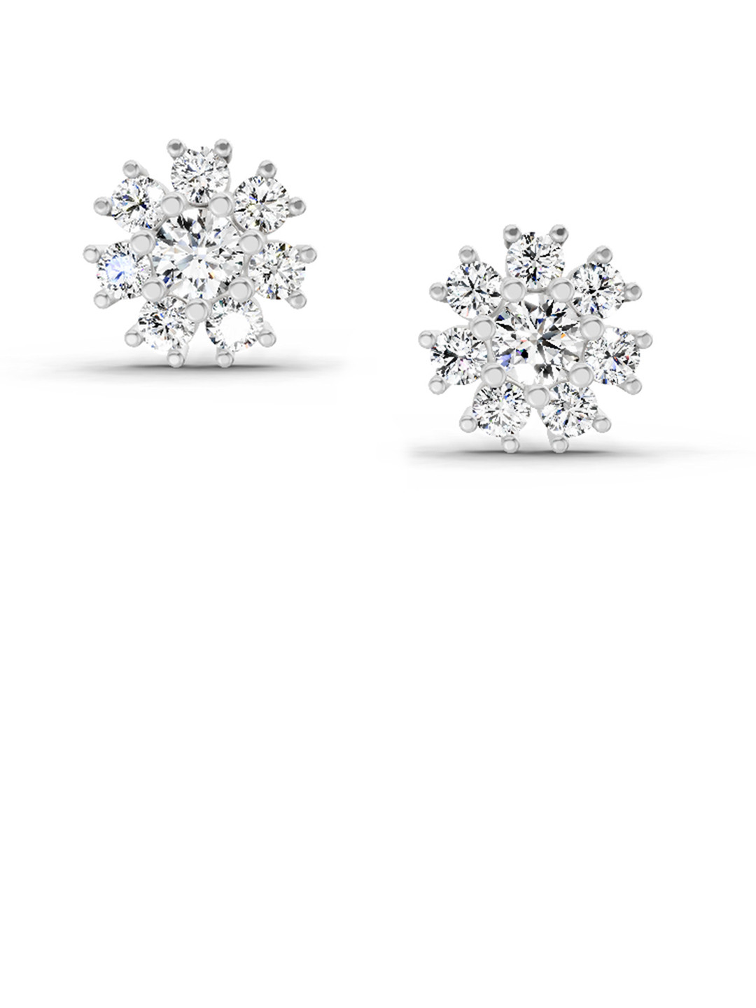 Sparkles 14KT Gold Earrings With 2.89 Carat Lab Grown Diamonds- 3.14 g