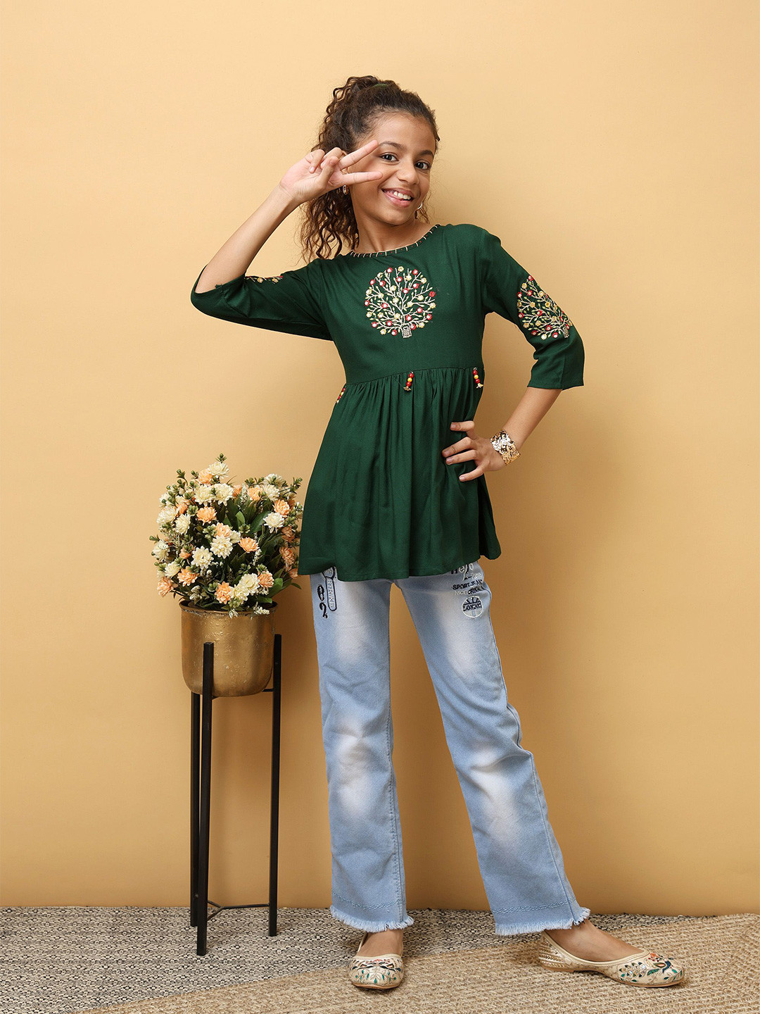 Miss & Chief Girls Embroidered Tunic