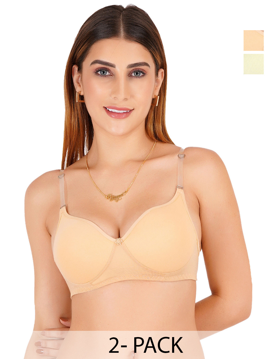 Liigne Pack Of 2 Full Coverage Lightly Padded Bra