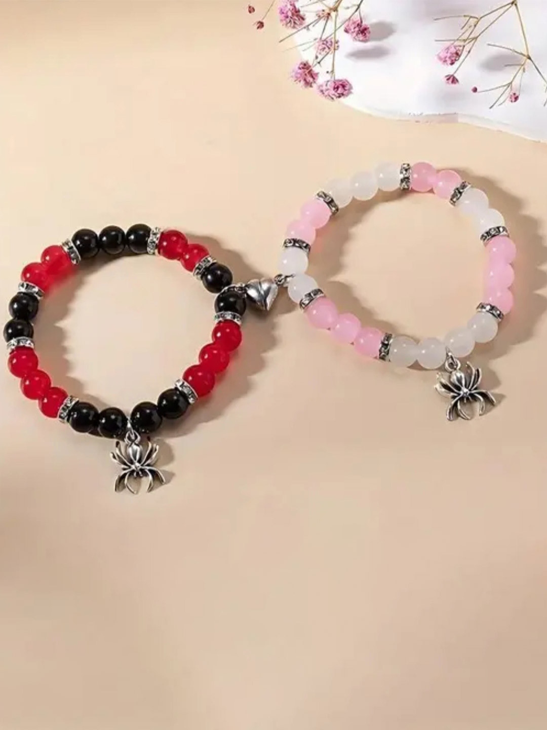 ARISTAL Jewellery Unisex Set Of 2 Spider Silver Cuff Bracelet