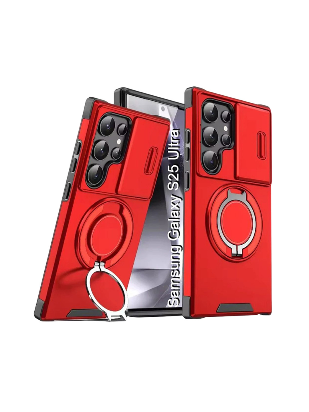 Luxury Kase Shockproof Samsung Galaxy S25 Ultra 5G Magnetic Case With Slide Camera Cover