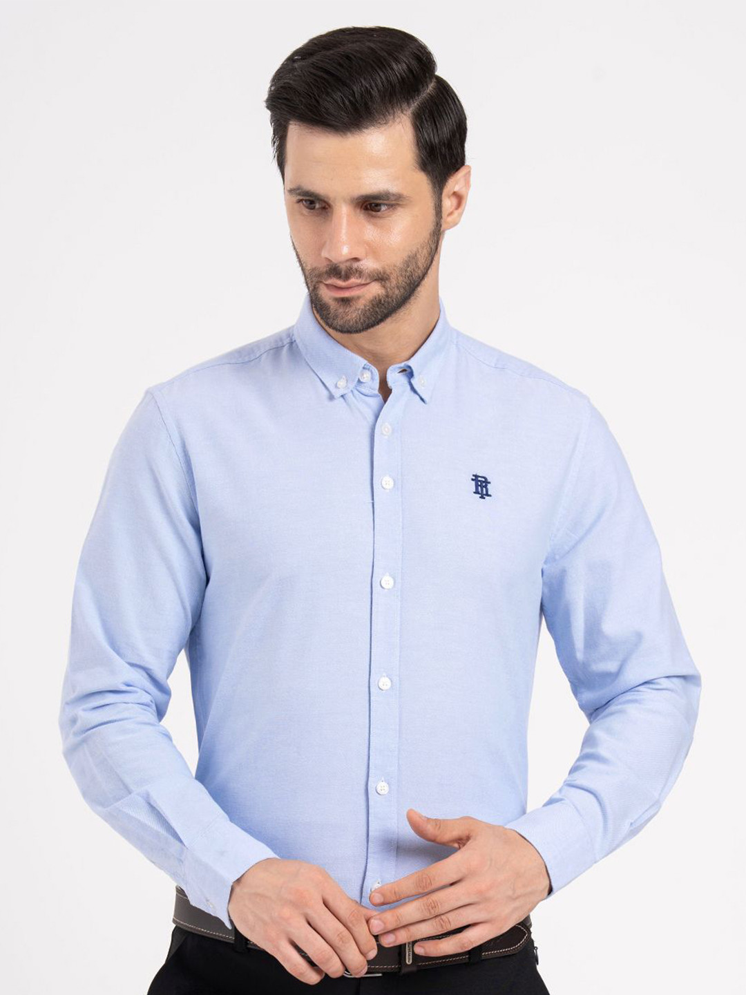 Red Tape Classic Men Loose Fit Solid Pure Cotton Formal Shirt