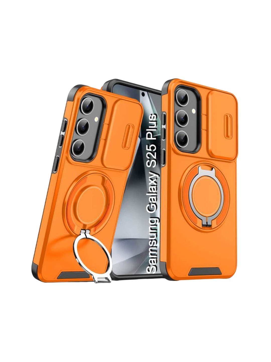 Luxury Kase Shockproof Samsung Galaxy S25 Plus 5G Magnetic Case With Slide Camera Cover