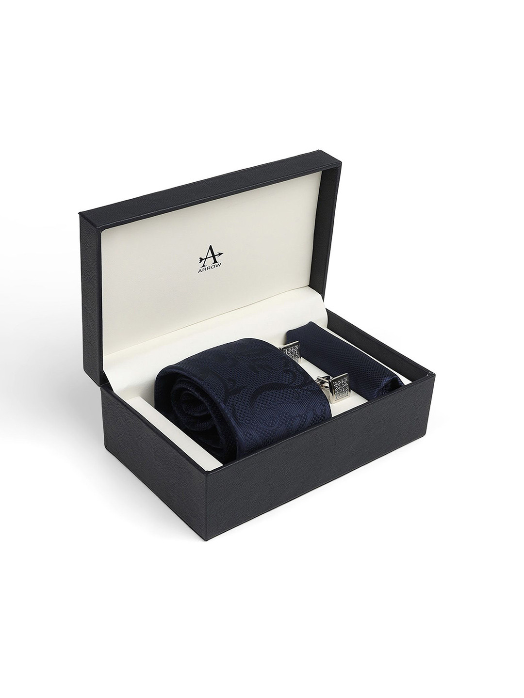 Arrow Men Tie & Cufflinks With Pocket Square Accessory Gift Set