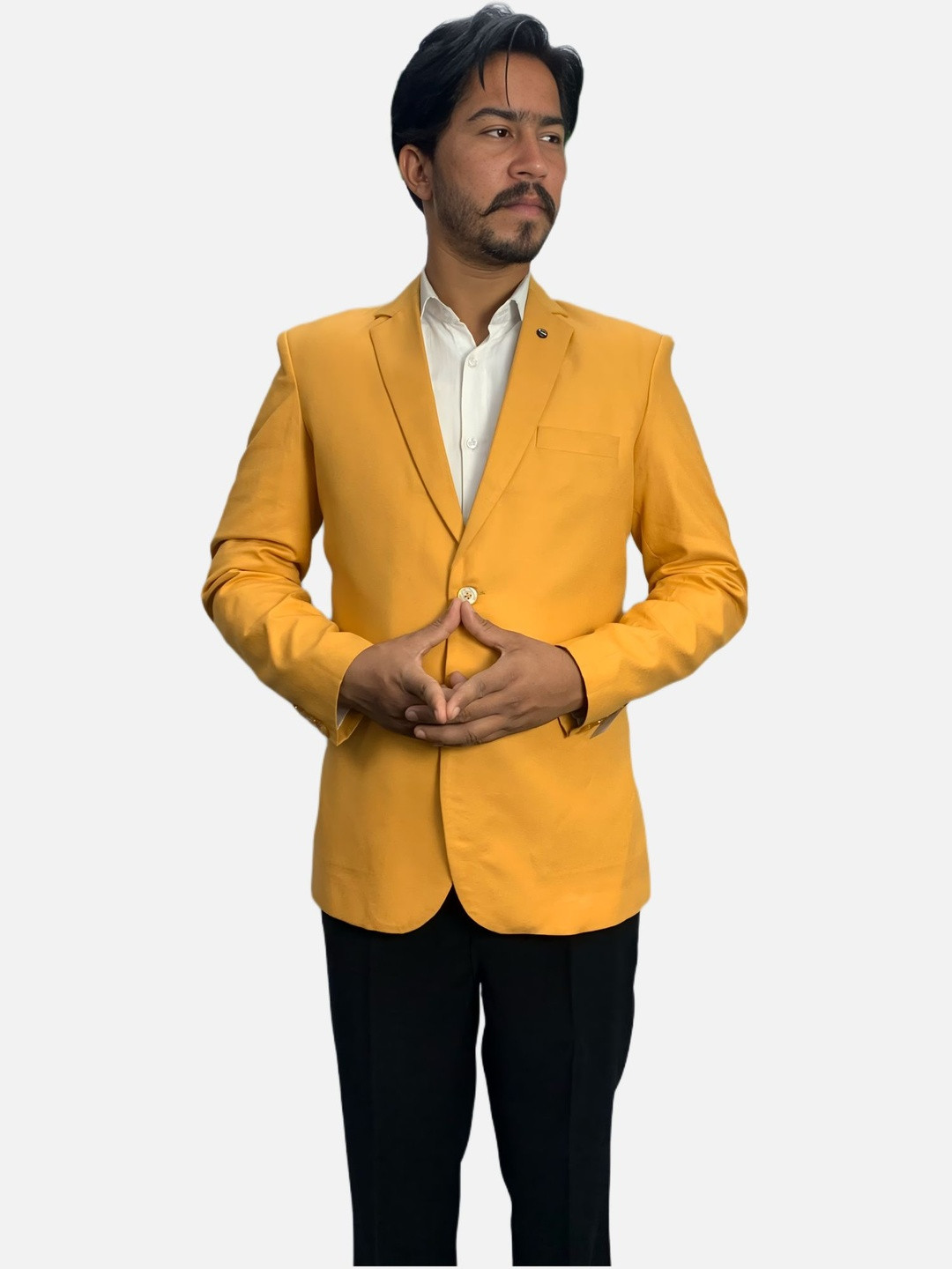 GARGIAN Master Cut Men Notched Lapel Single-Breasted Blazers