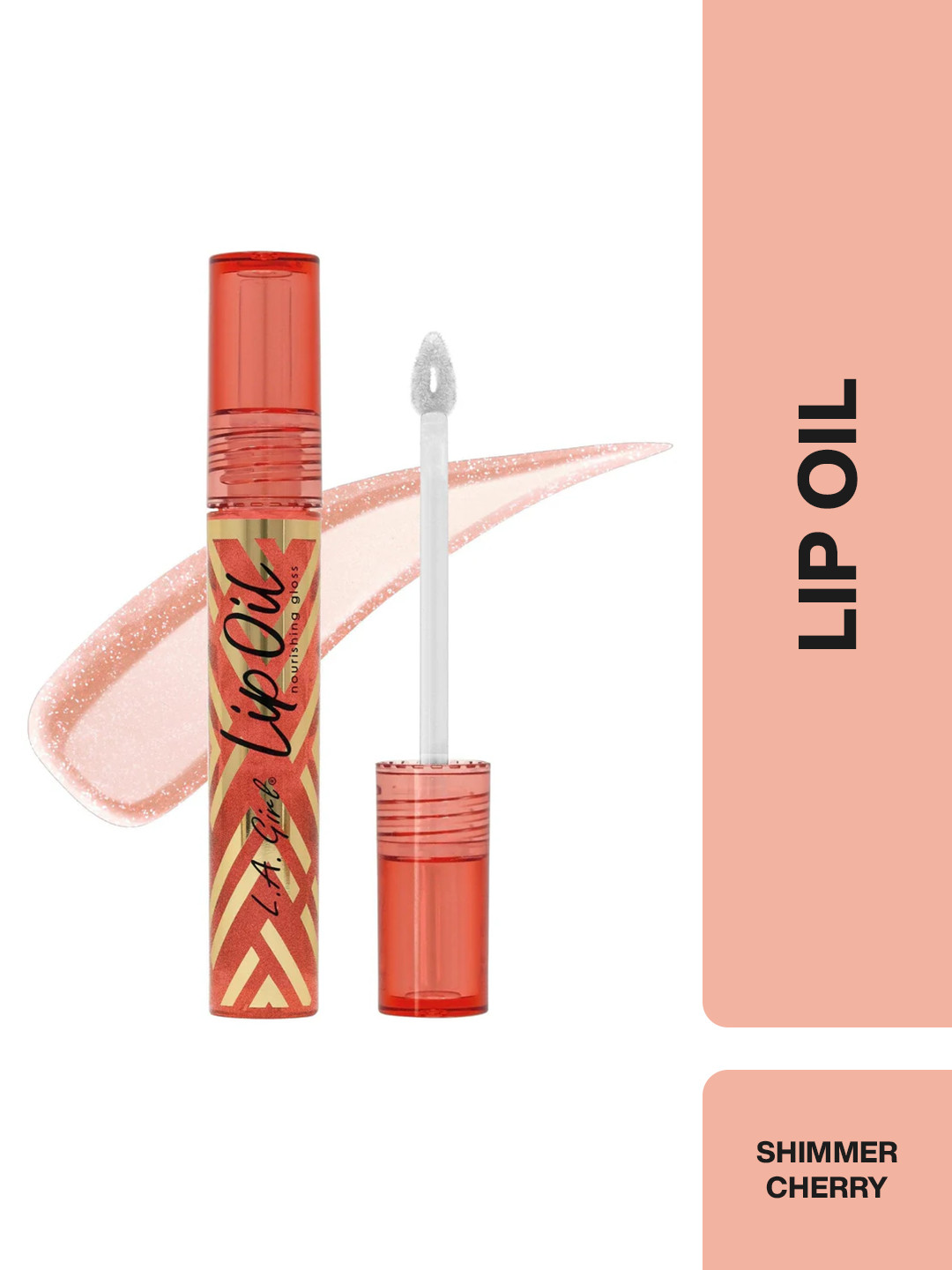 L.A Girl Nourishing Gloss Lip Oil with Vitamin E & Rosehip Oil 2ml - Shimmer Cherry