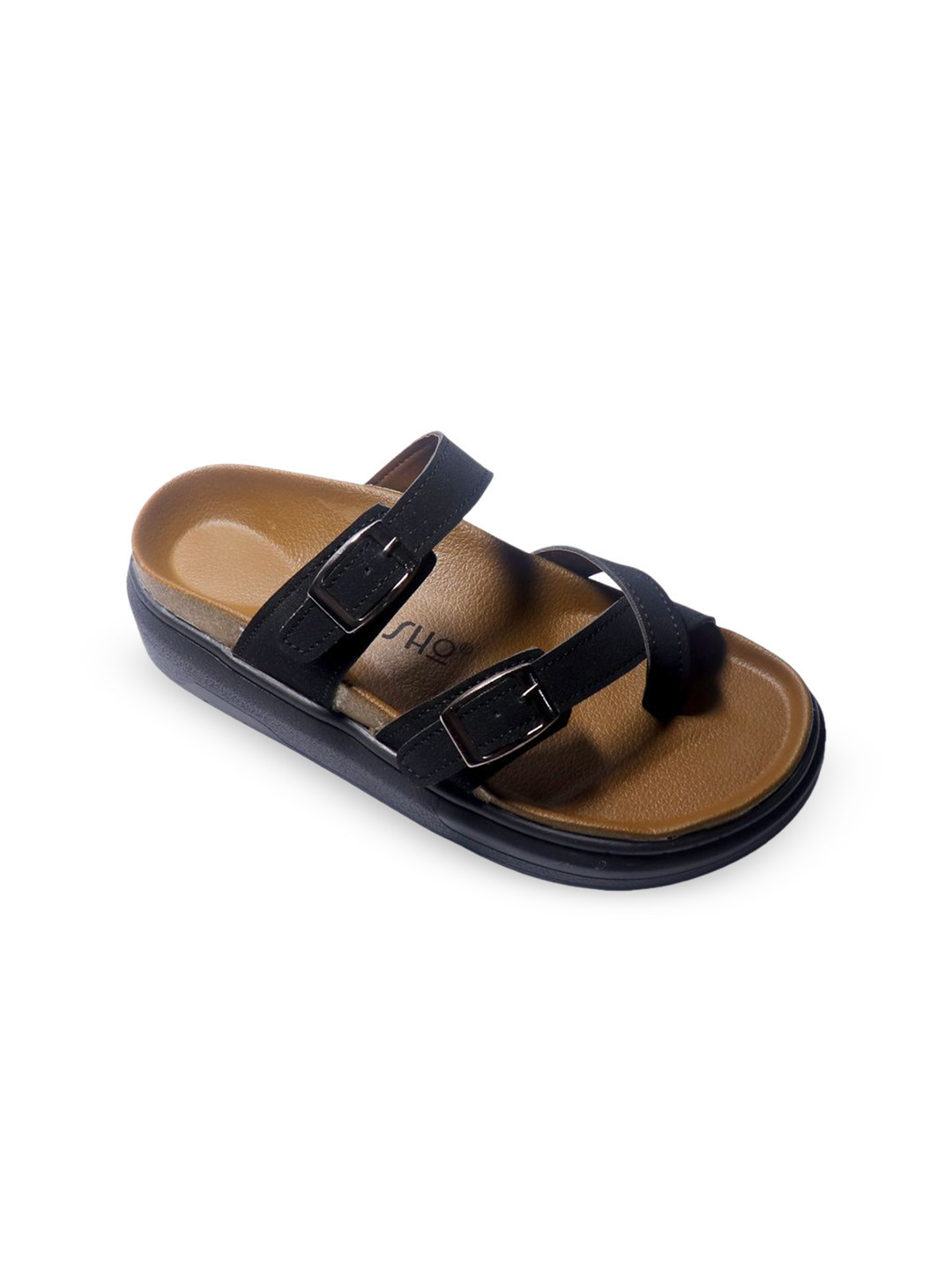 ASHO WITH FASHION MADE GLOBAL Women Open Toe Flats with Double Strap & Soft Footbed