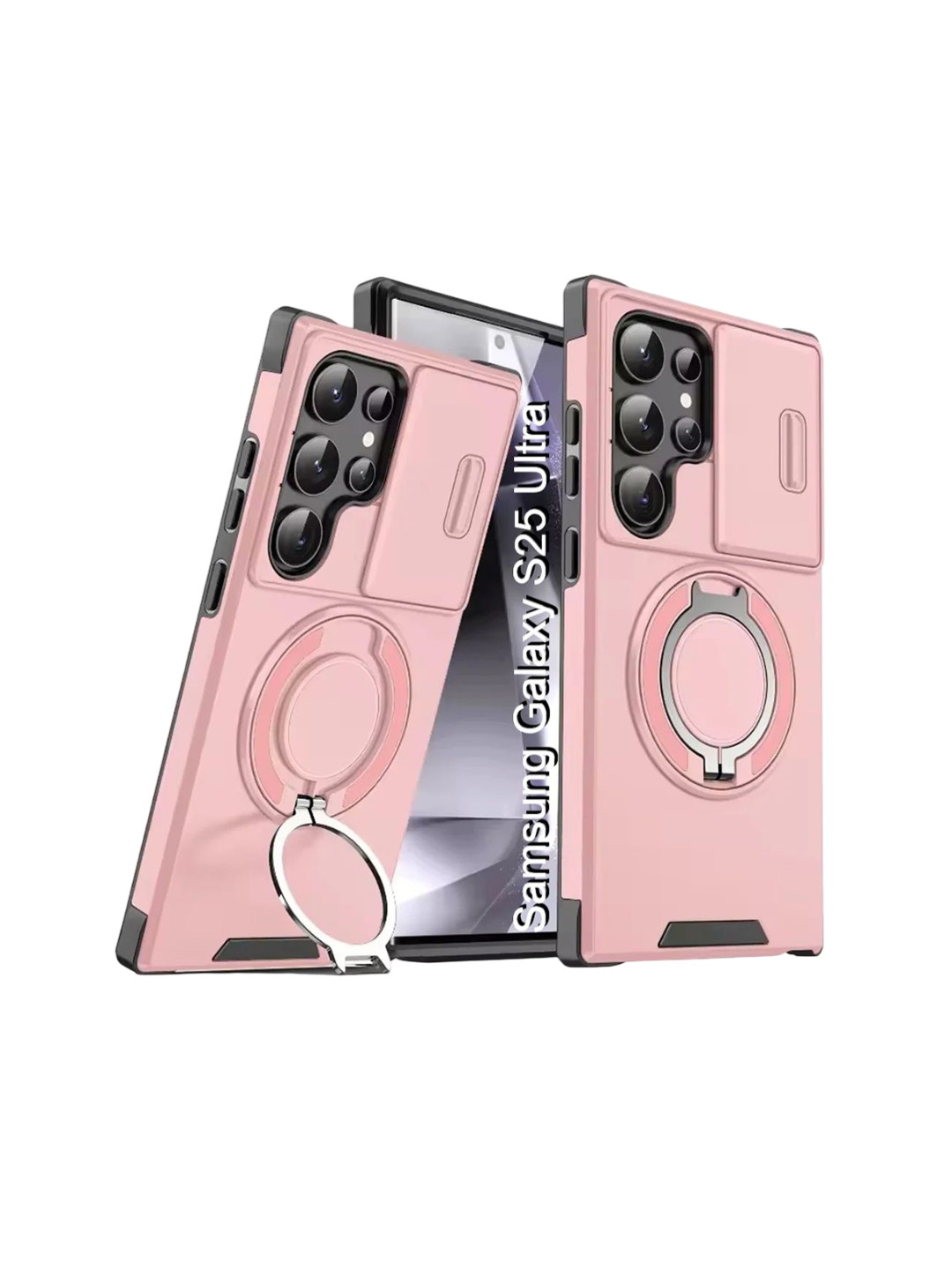 Luxury Kase Shockproof Samsung Galaxy S25 Ultra 5G Magnetic Case With Slide Camera Cover