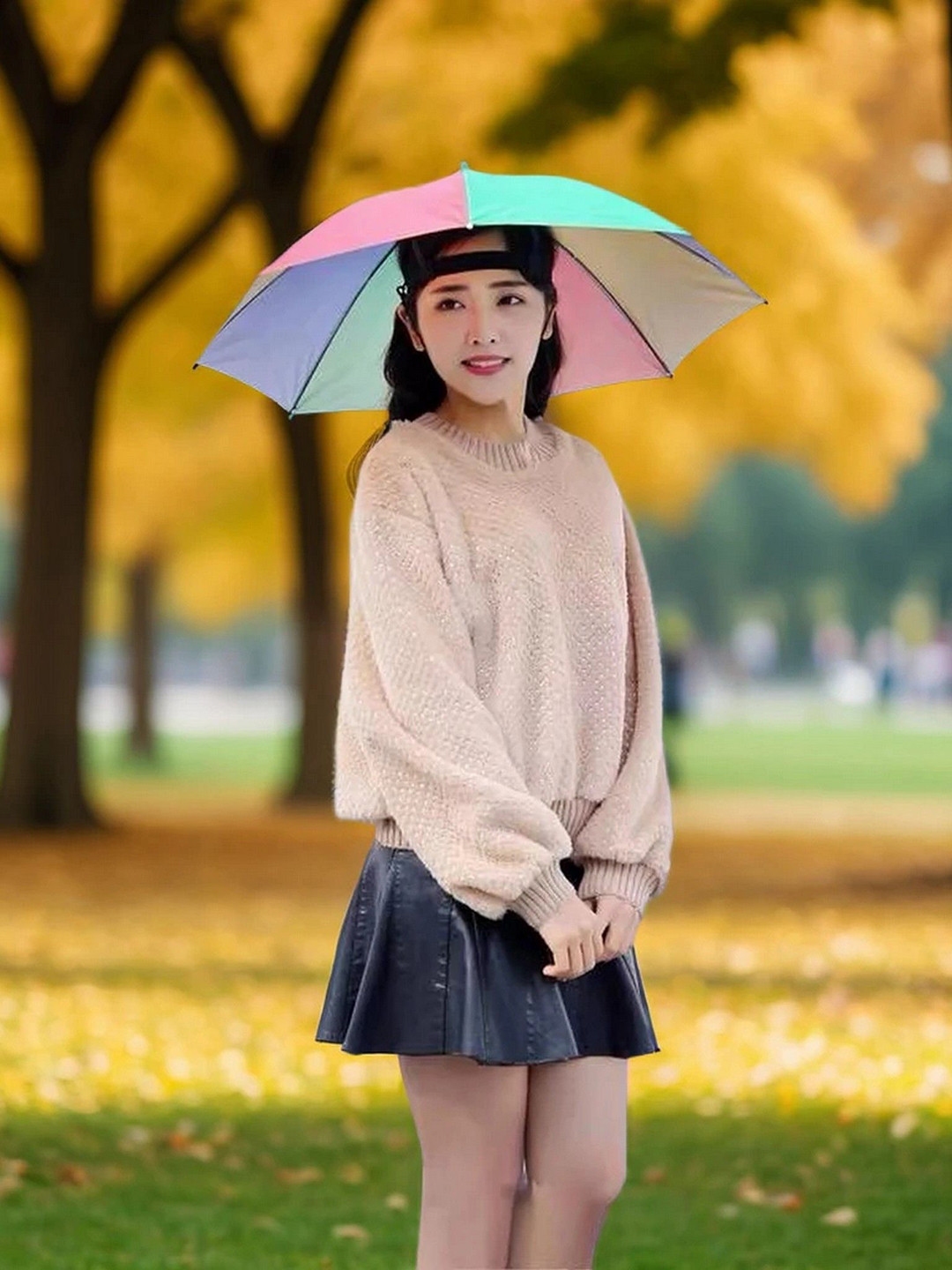 Infispace Manual Colourblocked Umbrella