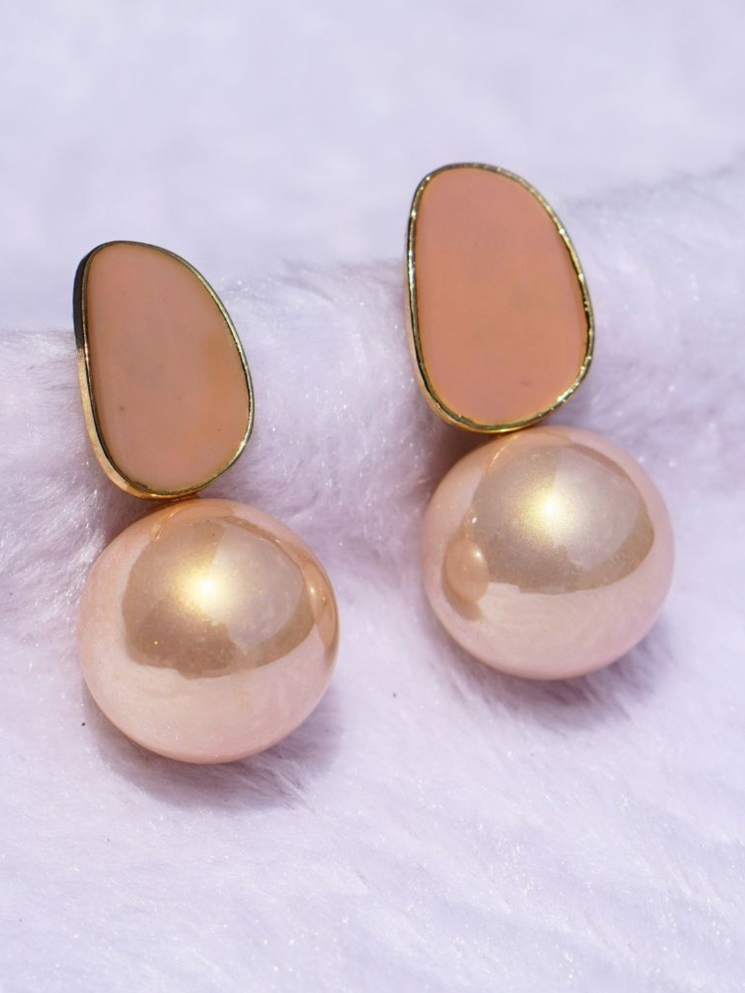 Elegant White Pearl Drop Earrings