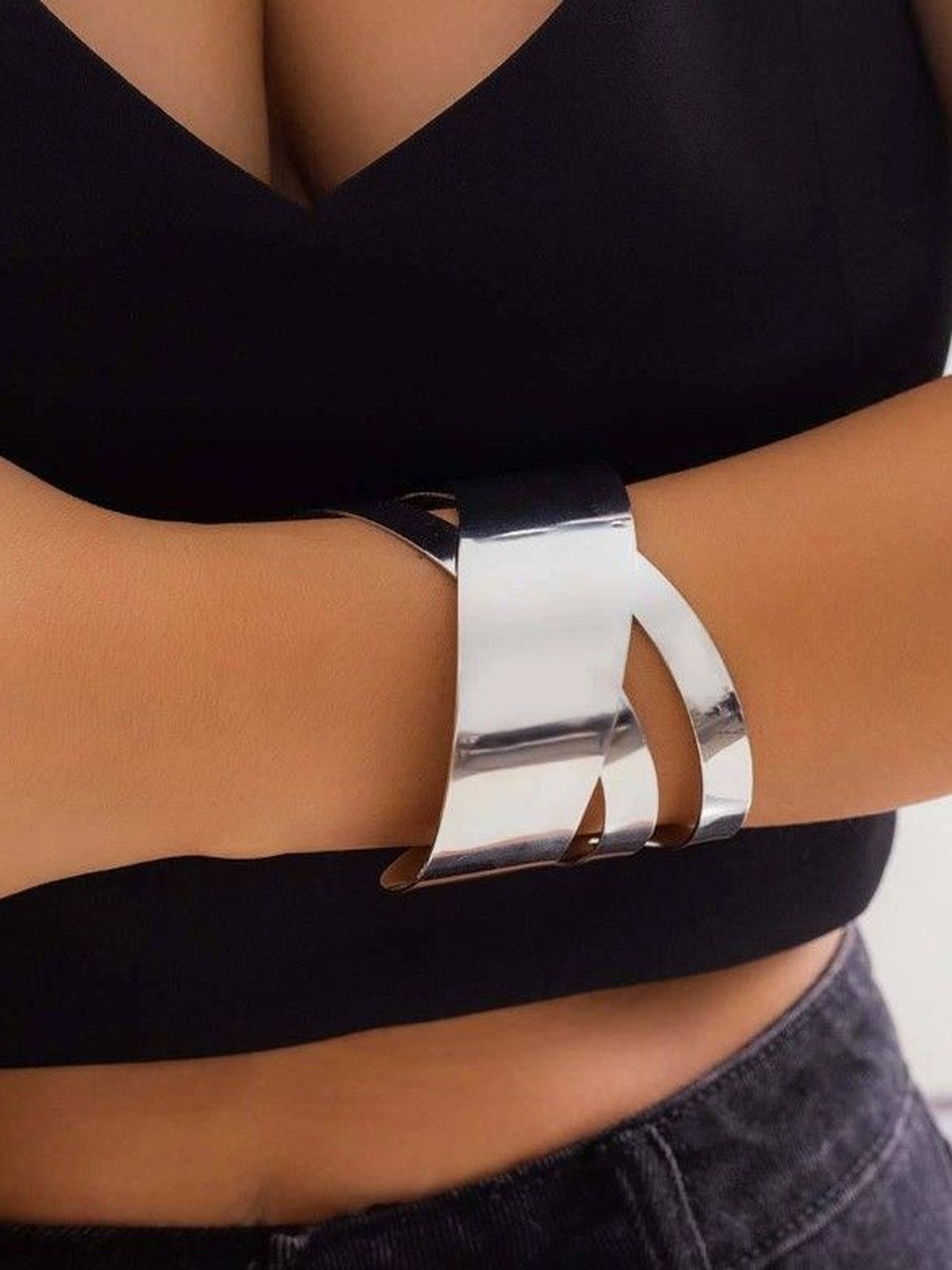 Korean Silver Plated Cuff