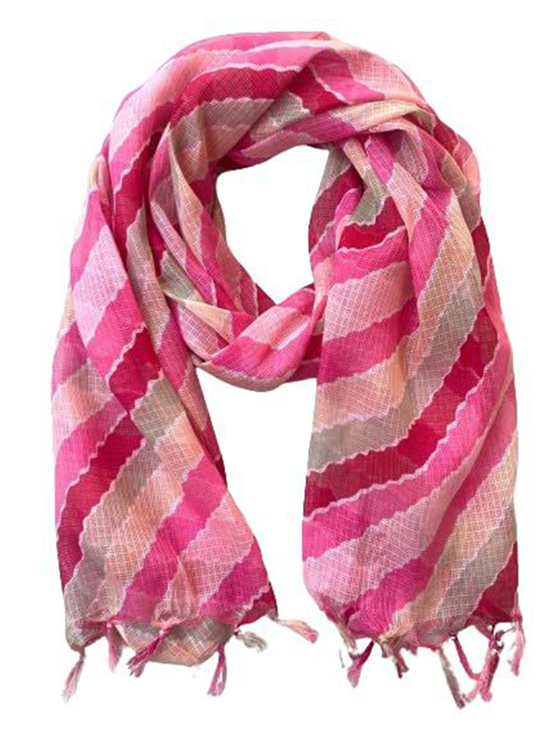 AKSHADEEP Leheriya Printed Kota Doria Dupatta