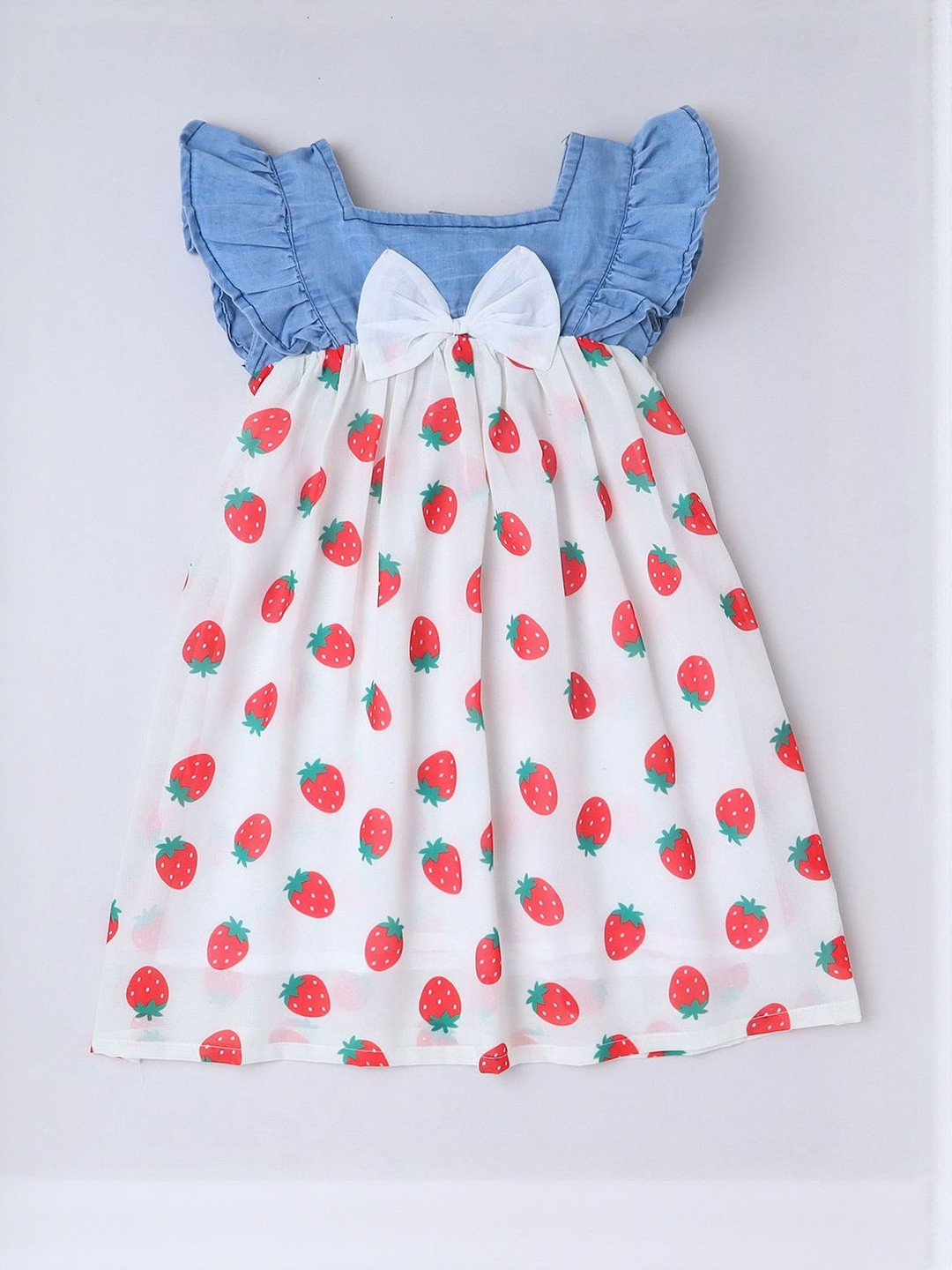 Strawberry Magic Bow-Front Dress