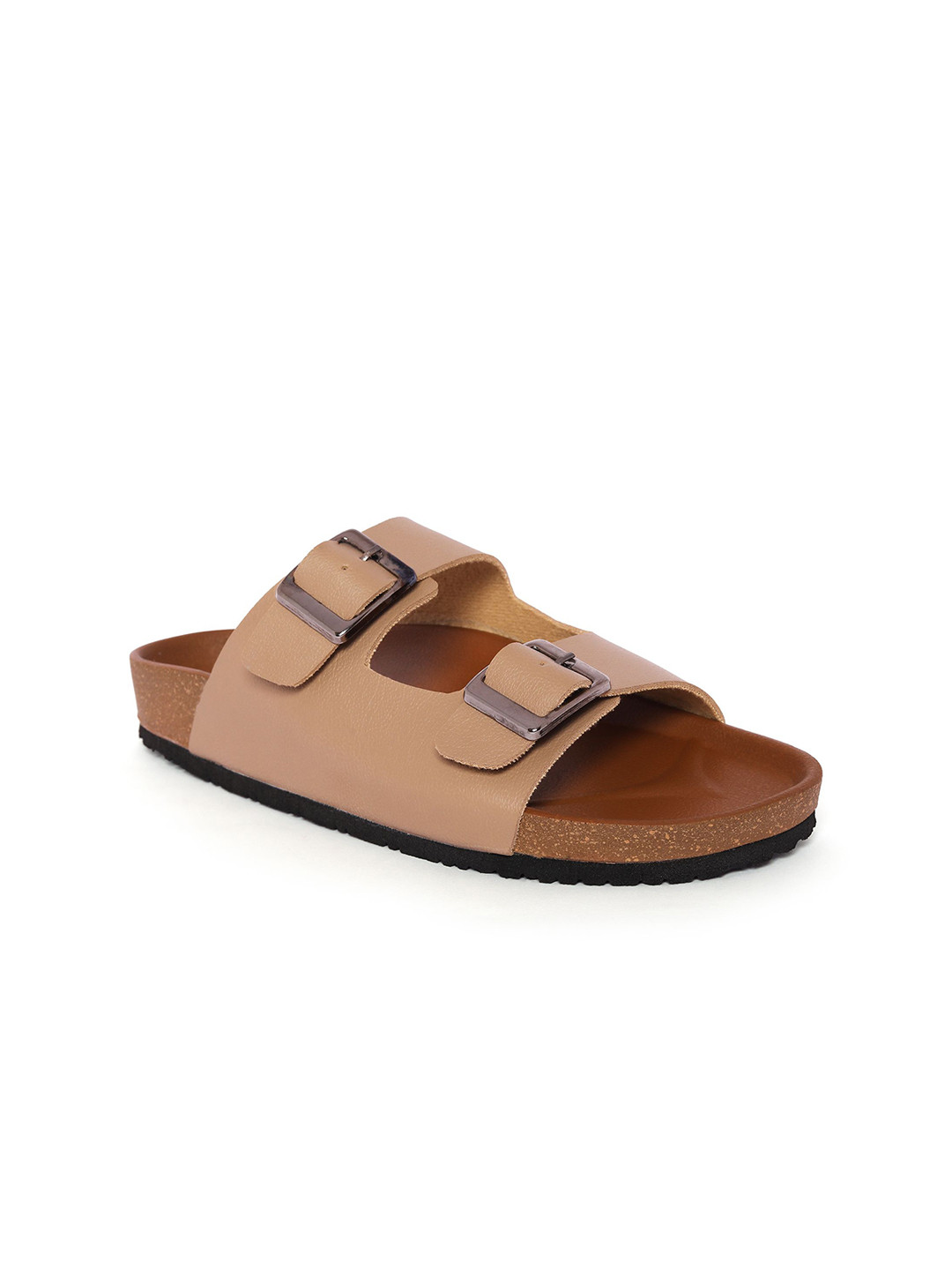 ASHO WITH FASHION MADE GLOBAL Women Open Toe Flats with Buckles