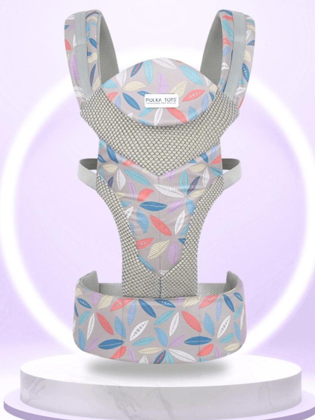 Polka Tots Infants Cotton Easy Breezy Leaf Baby Carrier