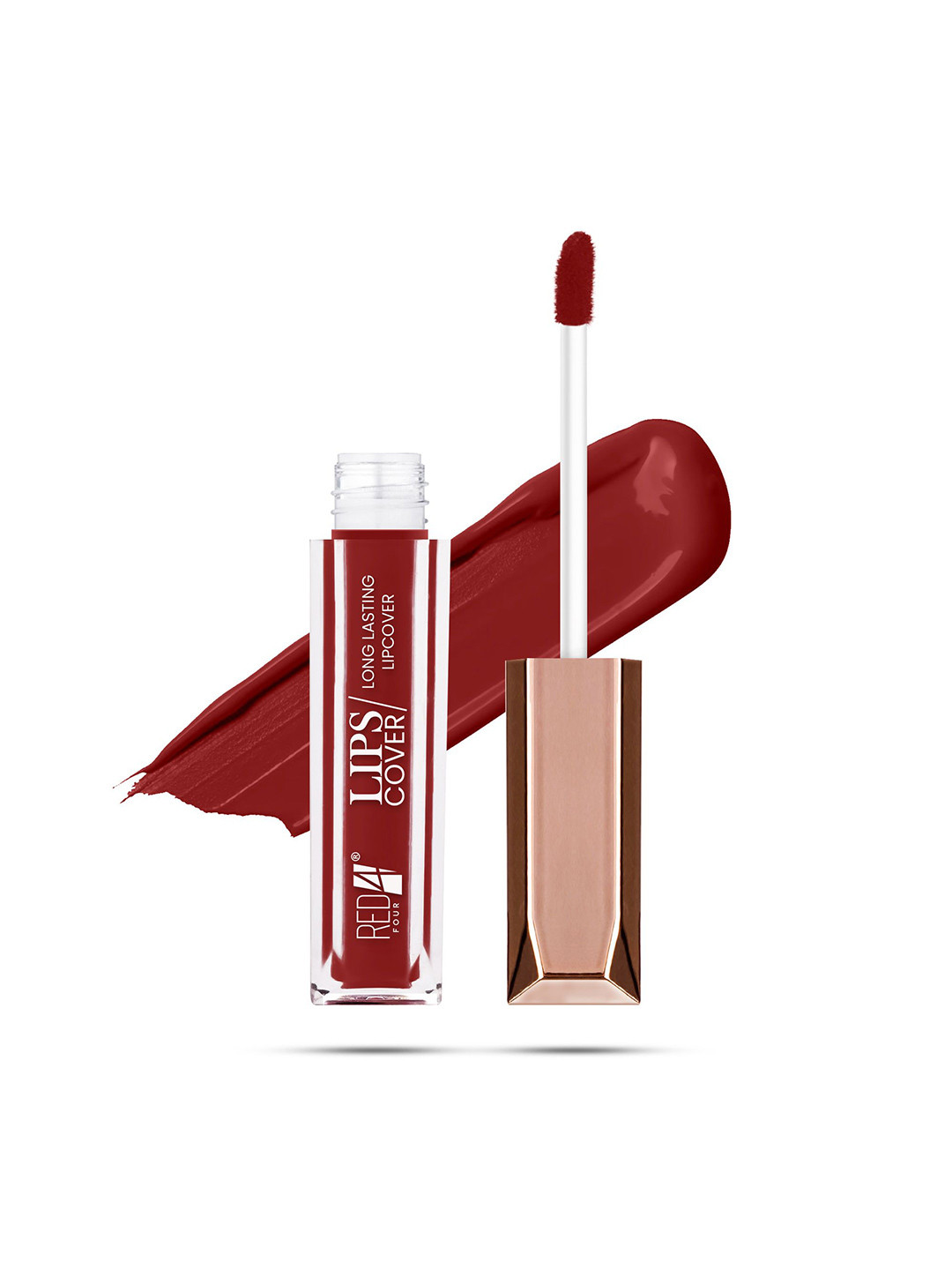 RED 4 Lips Cover Water-Proof & Long Lasting Liquid Lipstick-4 ml-115