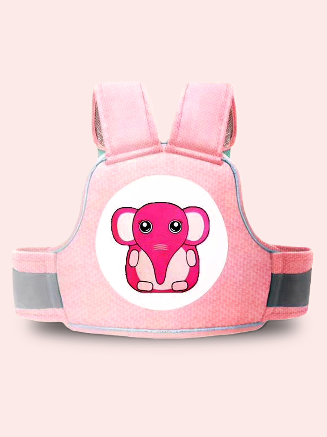 Polka Tots Infants Pink Printed Two Wheeler Baby Carrier