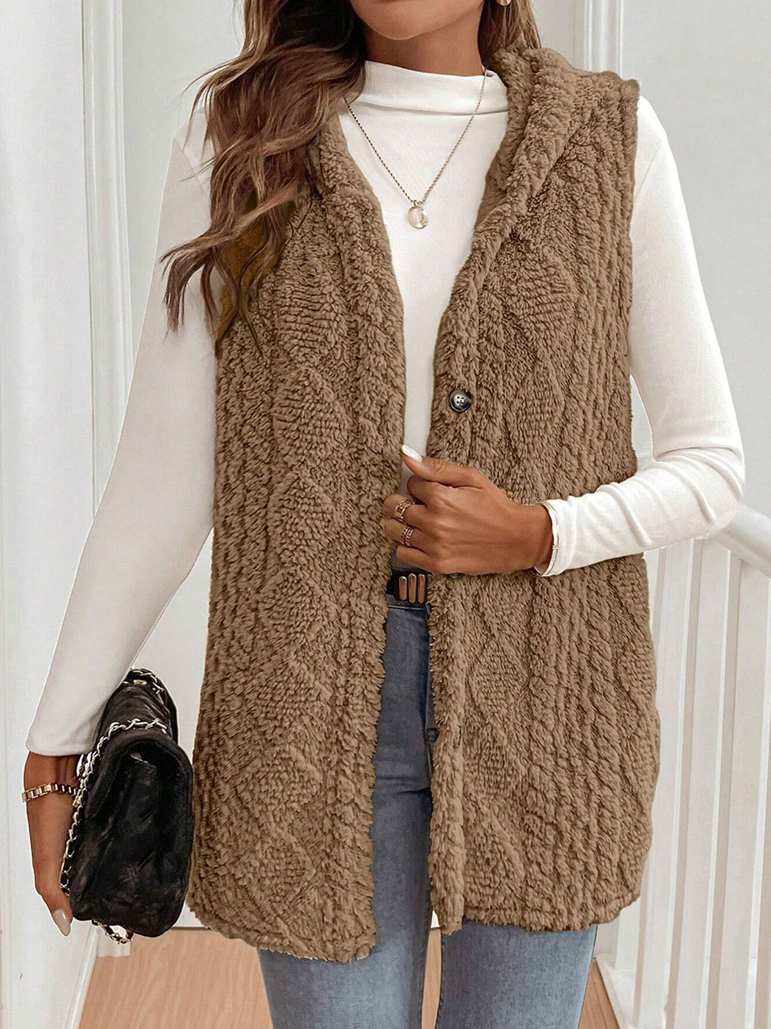 StyleCast x Revolte Pure Wool Shawl Collar Waistcoat