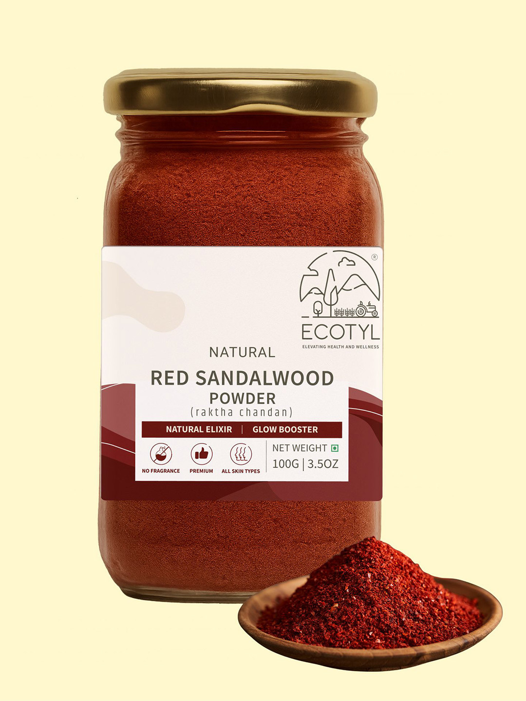 Ecotyl Red Sandalwood Powder- 100 g