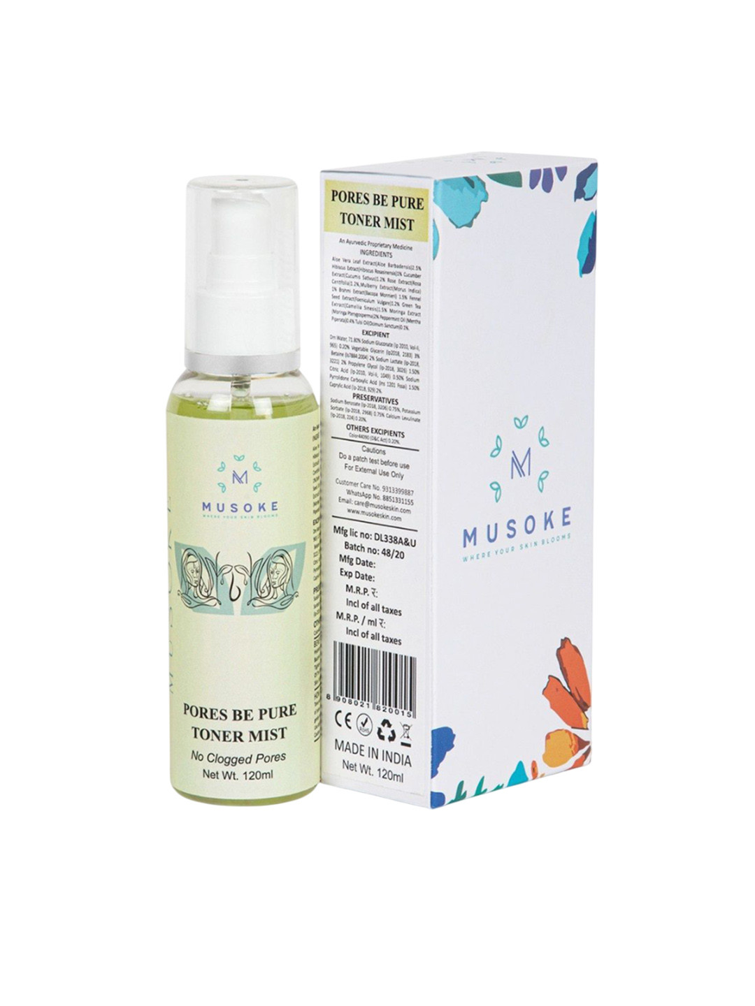 Musoke Pores Be Pure Toner Mist - 120 ml