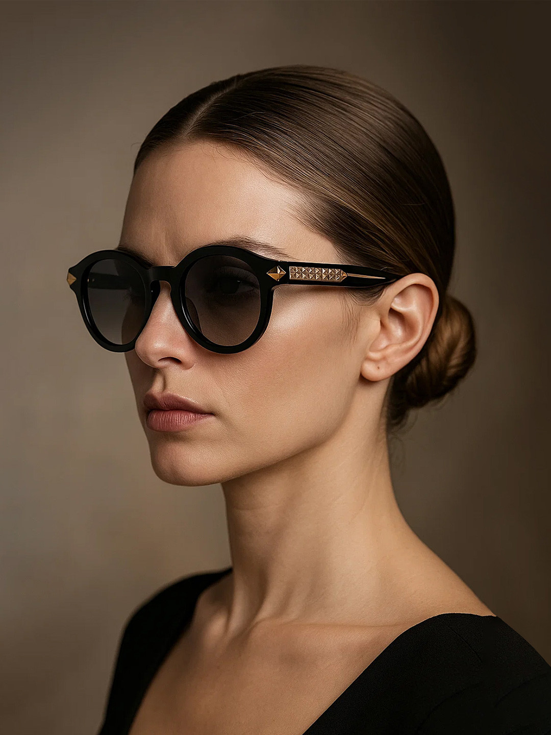 Police Women Round UV Protected Lens Sunglasses