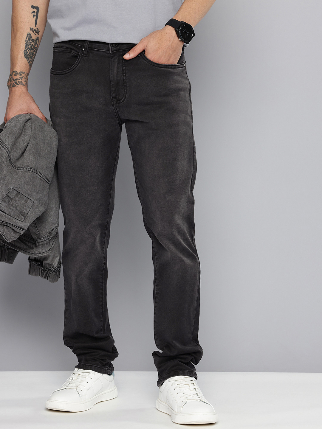 Mufti Men BOM 062 Relaxed Straight Fit Stretchable Jeans