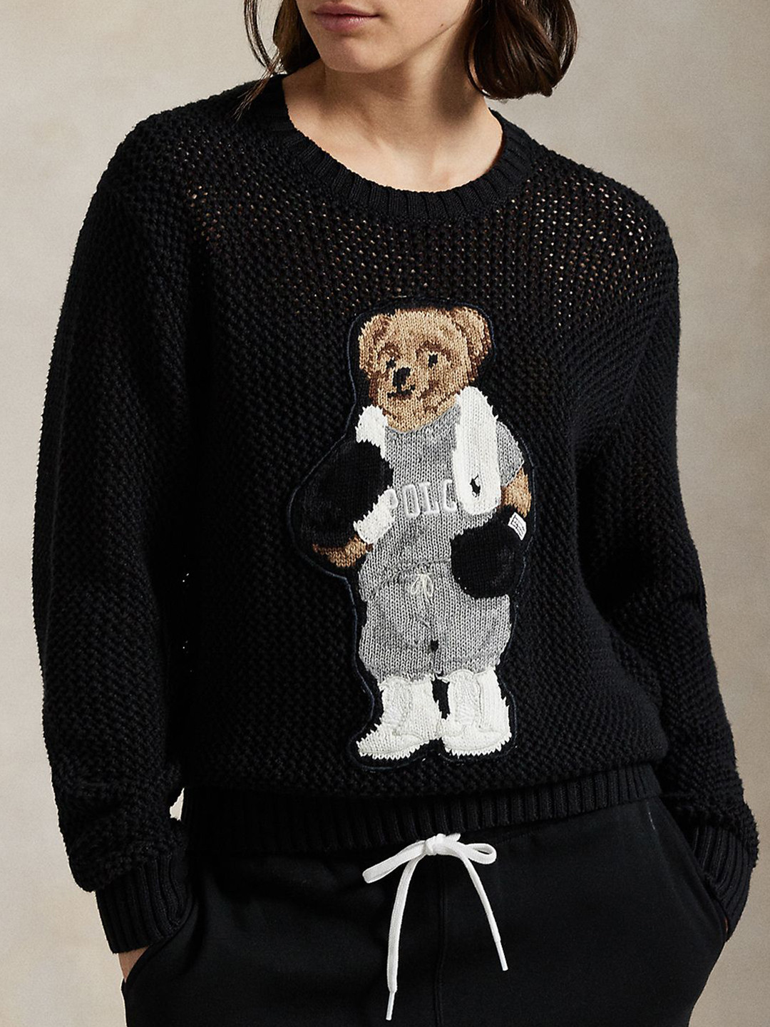 Polo Ralph Lauren Women Black Printed Pullover