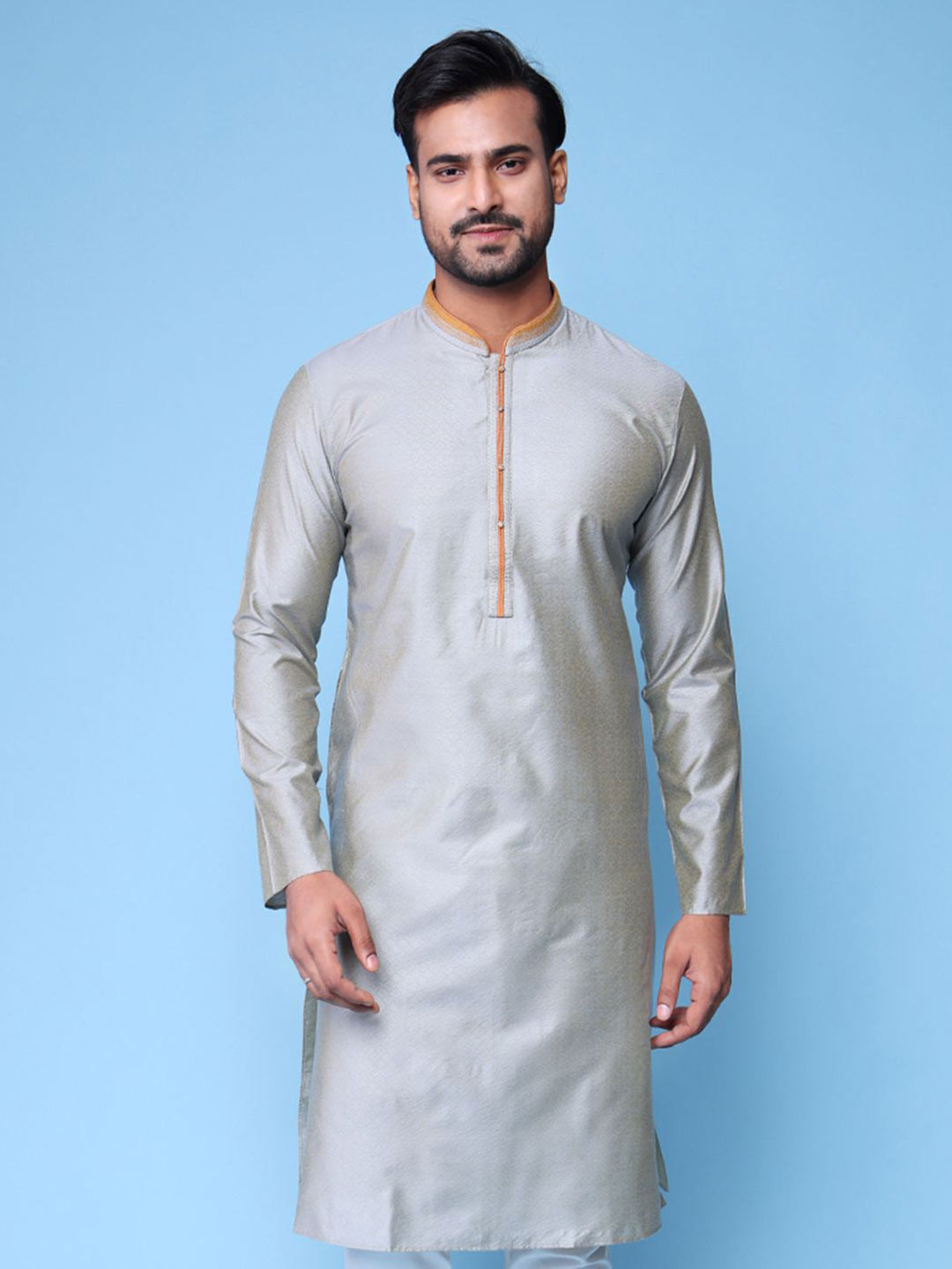 AURIK Men Colourblocked Full Length Kurta