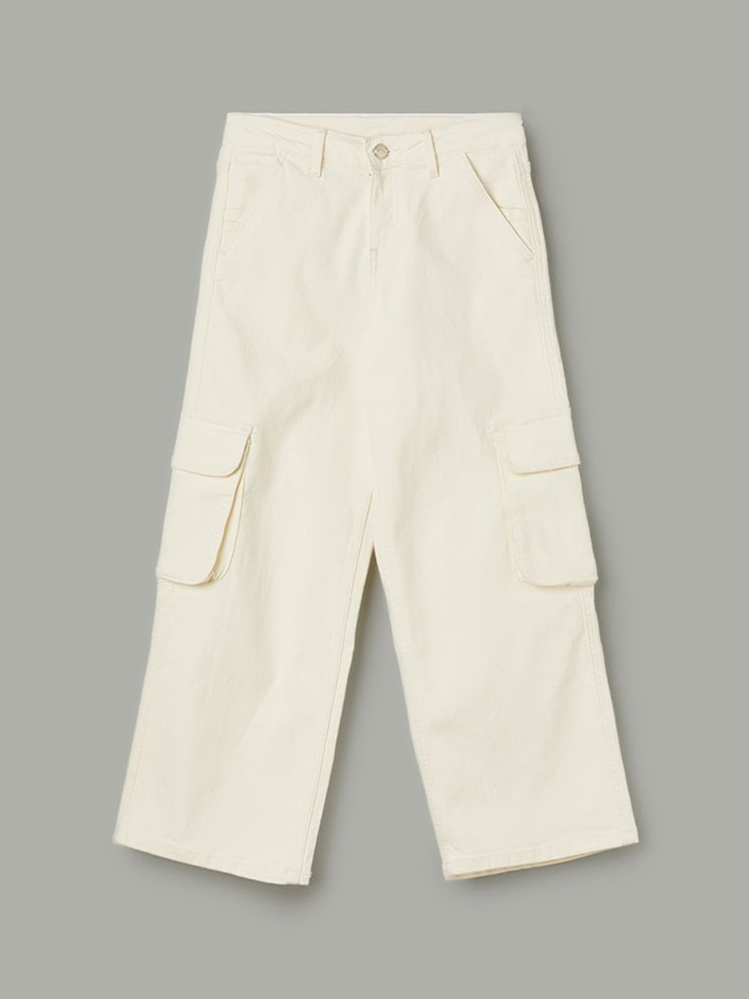 Fame Forever by Lifestyle Girls Regular Fit Mid-Rise Cargo Styles Jeans